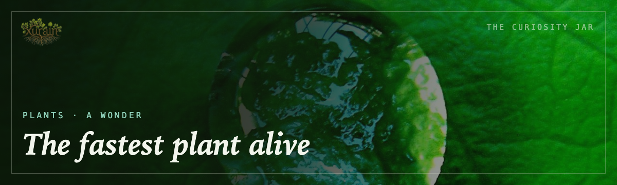Plants — the fastest plant alive
