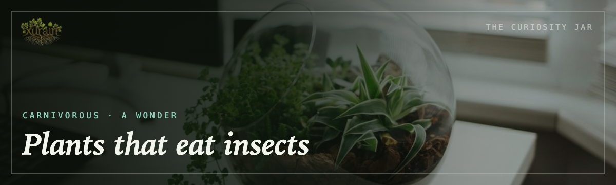 Carnivorous — plants that eat insects