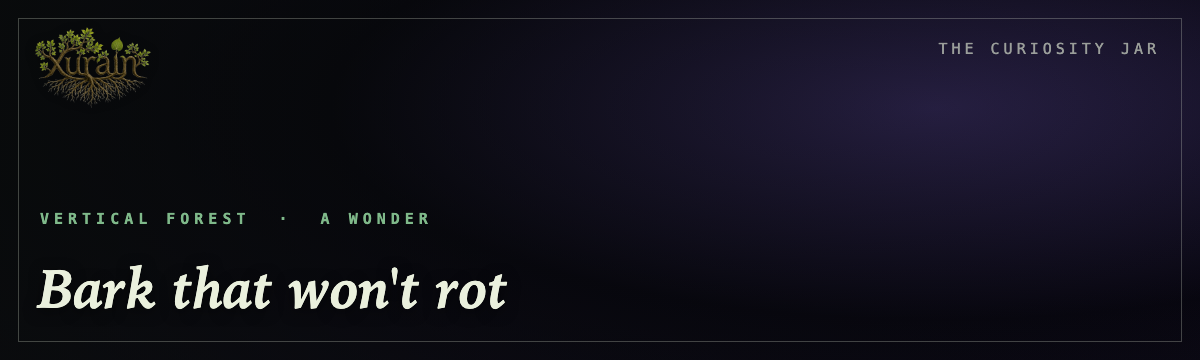 Bark that won't rot